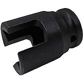 JXHONG 1/2" Drive Multi-Purpose Lineman Socket, 3/4" 4-Point, 9/16" Slot | Fits Square Nuts, Eye Bolt, J-hooks, Hot-line &amp; Grounding Clamps, Heat Treated Cr-V Alloy Steel