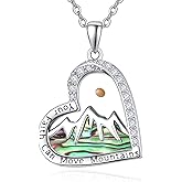 Zhi Kexin Mustard Seed Heart Necklace for Women Sterling Silver Your Faith Can Move Mountains Pendant Christian Jewelry Inspirational First Communion Confirmation Gifts
