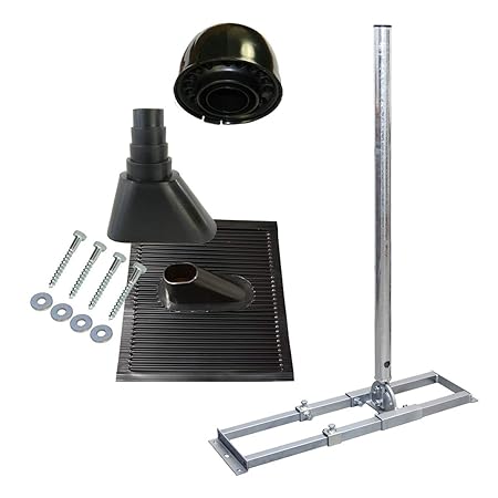 PremiumX Profi X100-48K SAT Dach-Sparren-Halter mit Kabeldurchführung für Satelliten-Antenne Satellitenschüssel | Komplett Se