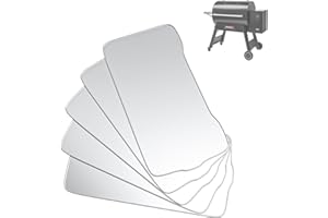 AJinTeby 5 Pack Drip Tray Liners for Traeger Ironwood 885 Grill, BAC521 Drip Tray Liners, Heat-Resistant Foil Liners, Aluminum Tray for Catching Grease, 28.75" x 15.5"
