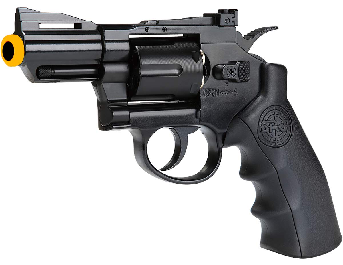 SRC 2.5 INCH Barrel Titan CO2 Gas Airsoft GBB Cowboy Metal Revolver (Black)