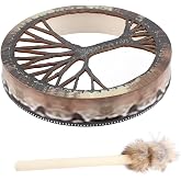 Shaman Drum, Handmade Frame Drum for Spirit Music with Tree of Life Design &uml;C Authentic Siberian-Style Decorative Music Instrument