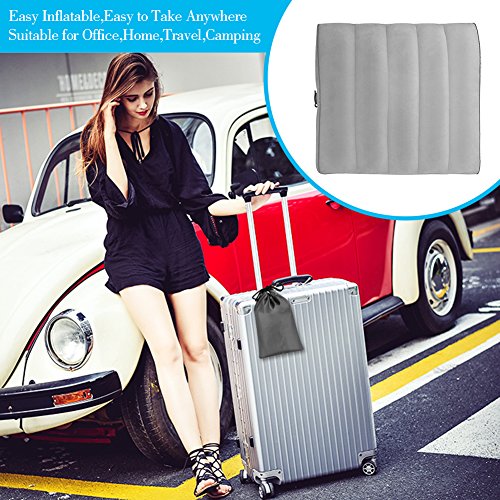 Simptech Lumbar Support Cushion, Portable and Inflatable Lumbar Pillow,Comfort for Car ,Office Chair,Home ,Travel,Camping