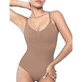 NEWVISISTER Shapewear Bodysuit for Women Tummy Control Seamless Sculpting Body Shaper Sleeveless Tops