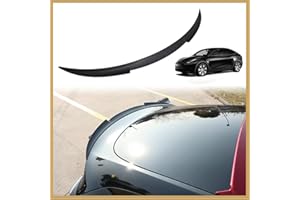 AOSKonology for Tesla Model Y Rear Spoiler Wings ABS for 2020-2023 Tesla Model Y Rear Trunk Spoiler Lip Tail Wing Rear Trunk Lid (V2 Duckbill Spoiler, Matt Black)
