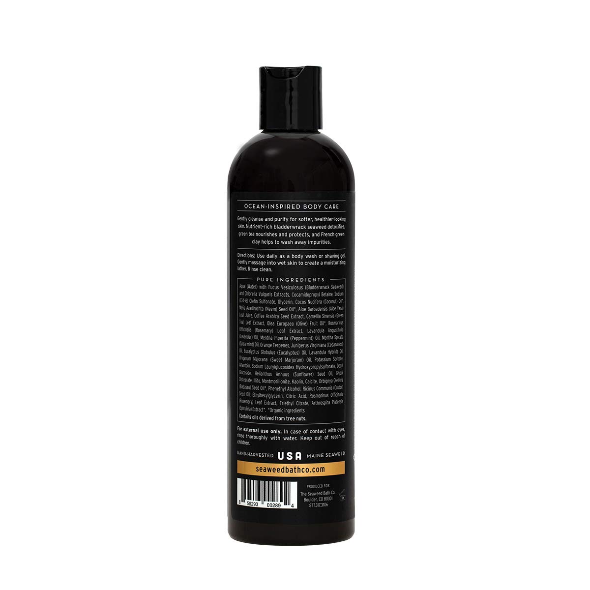 The Seaweed Bath Co. Purifying Detox Body Wash, Awaken Scent (Rosemary and Mint), 12 fl. oz. : Beauty