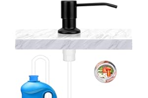 Built in Sink Soap Dispenser or Lotion Dispenser for Kitchen Sink,Lychee Kitchen Sink Hand Soap Dispenser Pump Kit Brushed Ni