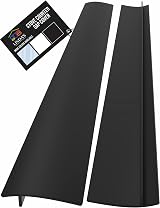 Linda’s Essentials Silicone Stove Gap Covers 2 Pack 25 Inches Black