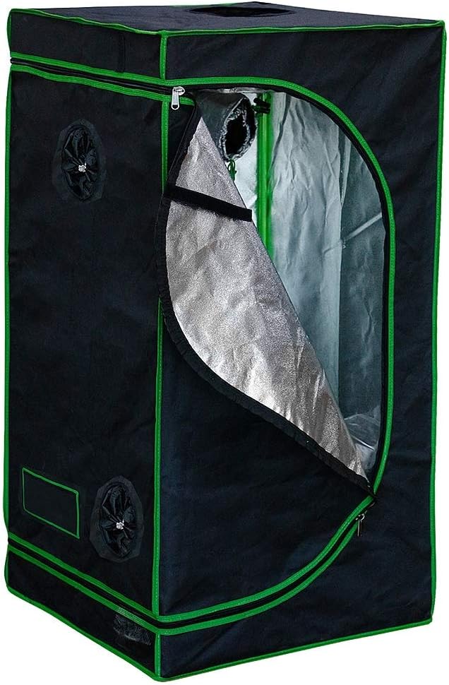 Melko Growbox 100x100x200 cm Growschrank Growzelt Zuchtzelte Zuchtschrank für Homegrowing Pflanzenzucht Ganzjährige Pflanze, Lichtdicht und Wasserdicht