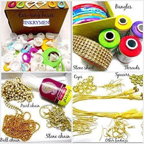 JINKRYMEN Silk Thread Jewelery,Making Fully Loaded Box with All Accessories