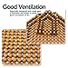 Zone Tech Beaded Seat Cover for Cars Cooling, Massage Cushion, Car Seat Natural Wooden Beads for Semi Truck, Trailer, Car, Two-Tone, Double Strung(1-Pack)