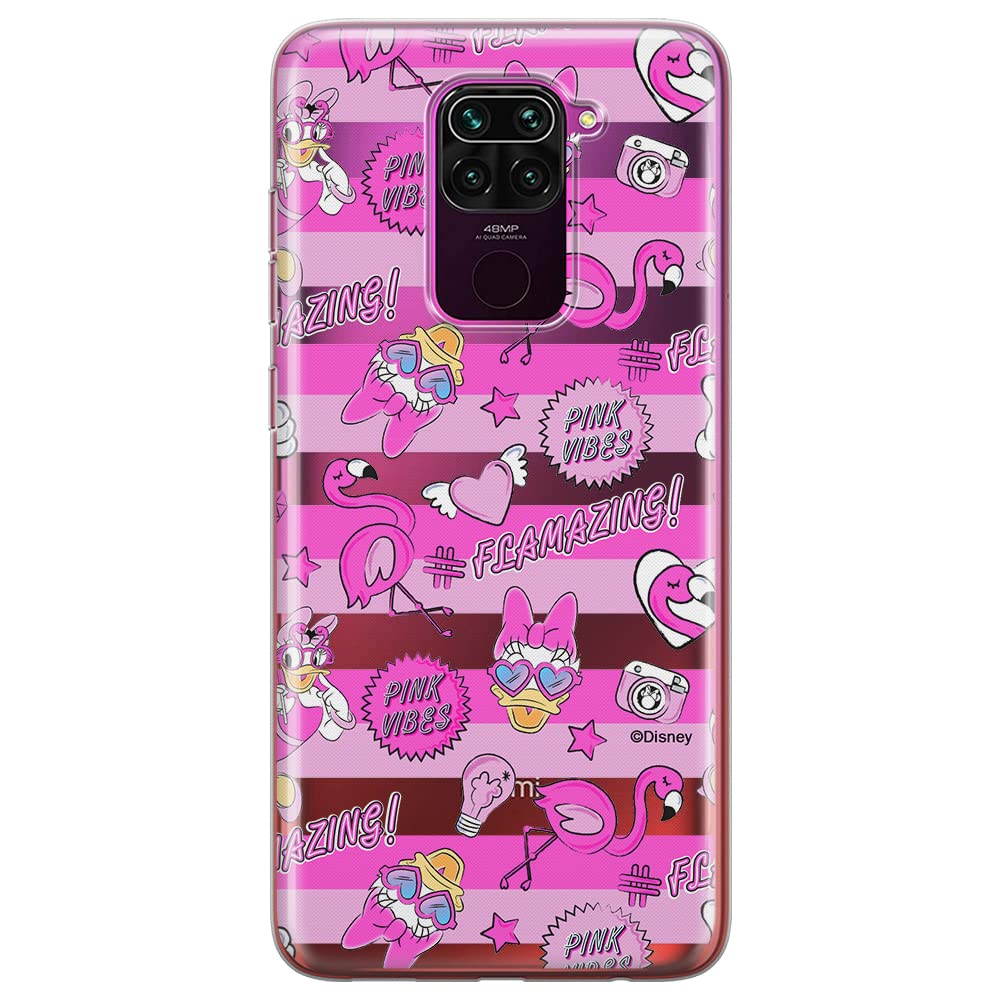 ERT GROUP mobile phone case for Xiaomi REDMI NOTE 9 original and officially Licensed Disney pattern Daisy 006 optimally adapted to the shape of the mobile phone, partially transparent