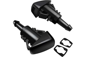 Weuaste 2 Pack Premium Front Windshield Washer Nozzles, Windshield Washer Nozzle Replacement for Chrysler, Dodge, Jeep, Ram, Windshield Nozzle Spray Jet Kit Replaces OEM #: 4805742AB, 5116079AA