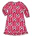 Minnie Mouse Girls Flannel Granny Gown Nightgown Pajamas (4T, Jewel Red/Pink)