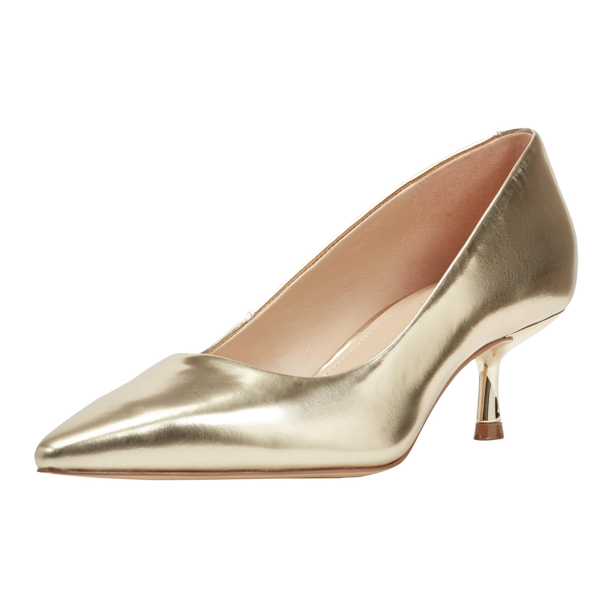 Photo 1 of Marc Fisher LTD Women's Calynna Pump, Gold Mirror Metallic Leather 710, 9