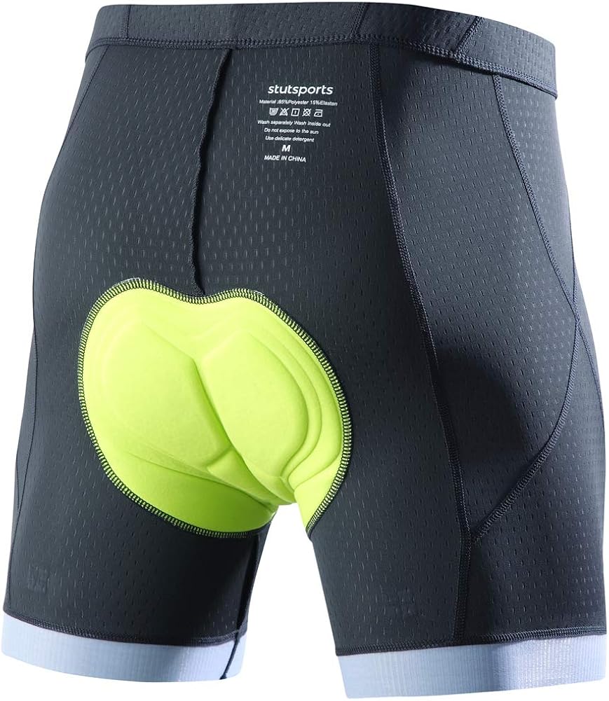 STUTSPORTS Men's 3D Gel Padded Cycling Underwear MTB Underpants Shorts Undershorts Bicycle for Outdoor Indoor Exercise Bike : Clothing