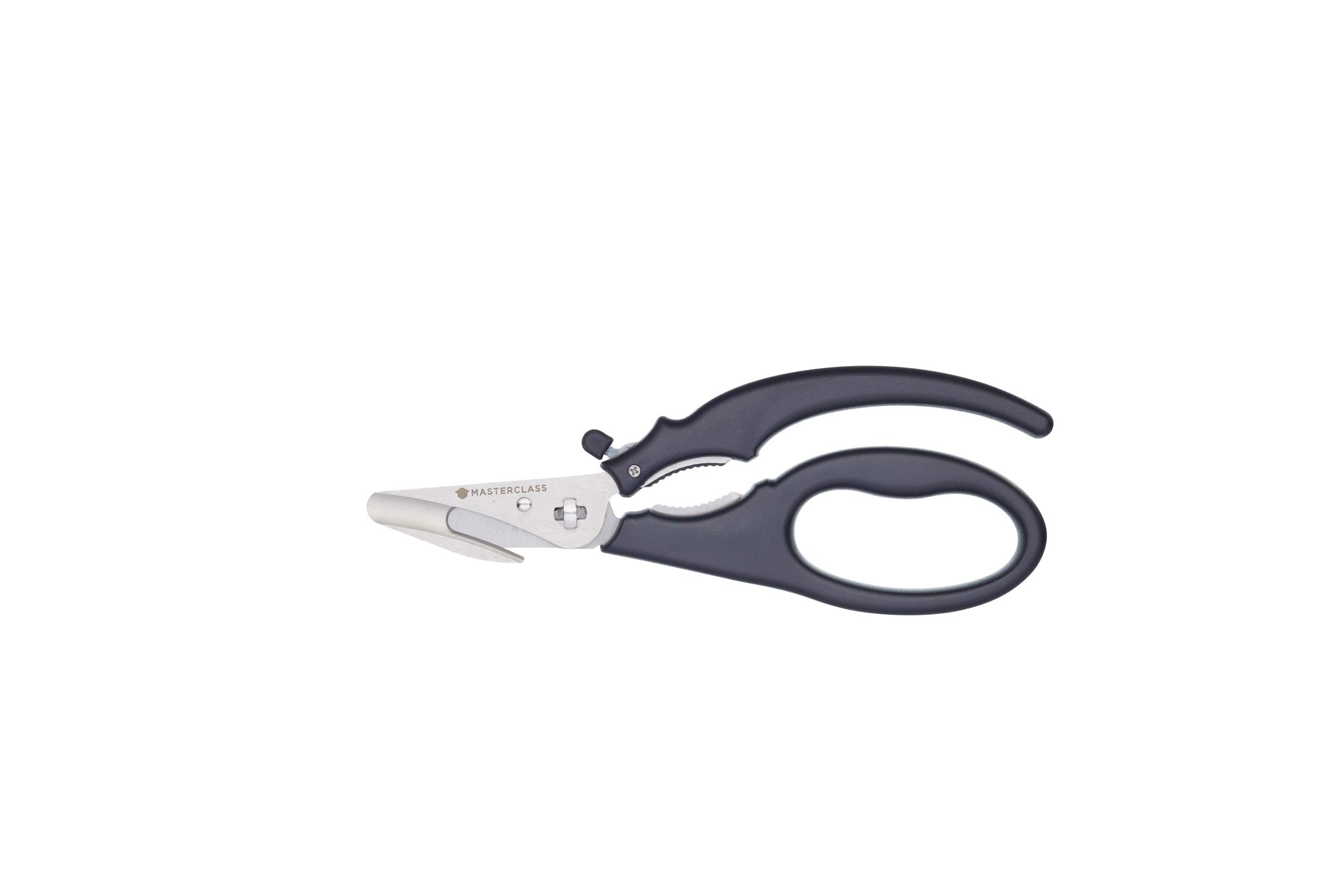 MasterClass Seafood Shears with Lobster Cracker and Soft Grip Handles, Stainless Steel, 18.5 cm