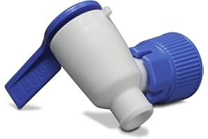 SP SCIENCEWARE SP Bel-Art Replacement Spigot for Autoclavable Polypropylene Carboys, Durable Polypropylene Lab Spigot Fits Carboy Models F11846-0025 & F11846-0050, Autoclavable, Chemical-Resistant (H91184-6005)