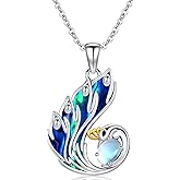 LWQQWL Animal Necklace for Women Necklace 925 Sterling Silver Cute Animal Pendant Necklaces Jewelry Gifts