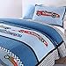 HNNSI Cotton Kids Quilt Bedspread Set for Boys 2PCS Twin Size, Sports Car Boys Comforter Bedding Sets, Teens Children Quilt Sets(Sports Car)