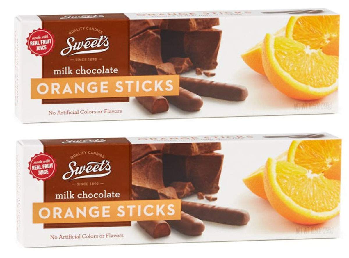 Sweet's Milk Chocolate Orange Sticks, 2 Pack; (10.5 oz. box) Buy