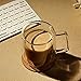 VARANO Double Wall Insulated Espresso Mug With Handle-Crystal Clear Cup For Tea, Coffee, Milk or Cold Drinks- Heat Resistant Layered Borosilicate Glass- Great Gift Thermal Mug