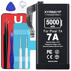 XYIRMCYF for Pixel 7A Battery, 5000mAh