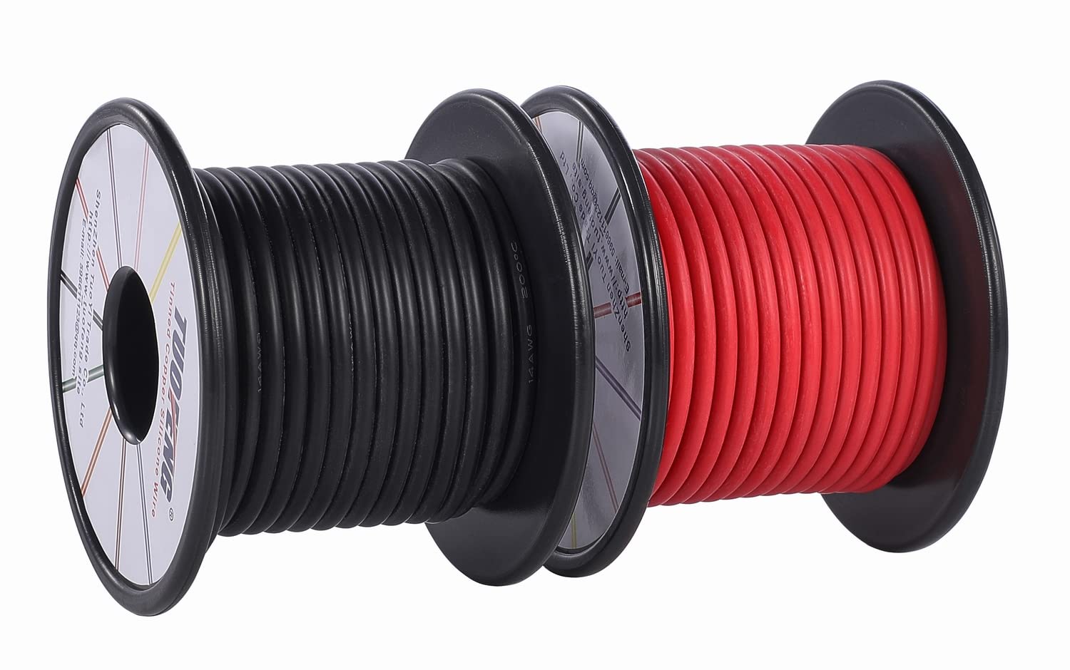 TUOFENG 14 AWG Wire,Soft and Flexible Silicone Insulated Wire 20 m [10 m Black and 10 m Red ] Stranded Wires High Temperature Resistance for RC Applications,Test Lead,Drones Battery
