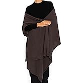 ENETIX Women's Cashmere Wool Oversized Shawl Wrap, Solid Color Pashmina Ultra Soft Stole Scarf for Women with Gift Box