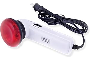 M PAIN MANAGEMENT TECHNOLOGIES Portable Red Light Therapy Infrared Heating Wand by Infarex, Handheld Heating Lamp with Replacement Red Light Bulb, Provides Targeted Relief for Muscle Pain and Increased Blood Circulation