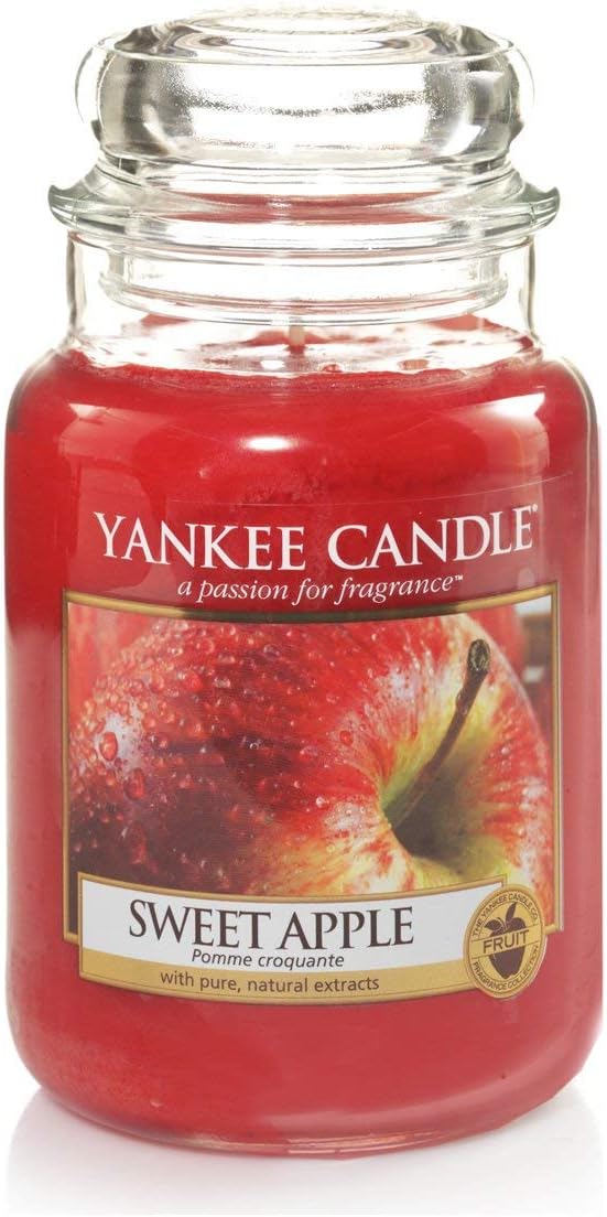 Yankee Candle Sweet Apple Large Jar Candle, Youth 11-13, Red