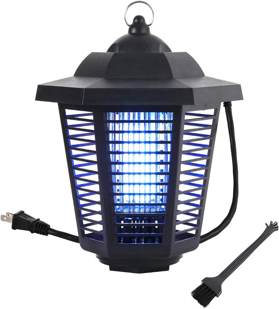 SPICA Insect Killer Bug Zapper Indoor Outdoor, Lantern Shape Electronic Insect Trap 3U Lamp Mosquito Fly Moths Wasp Pest Gnats Killer in Bedroom Kitchen Dining Living Room