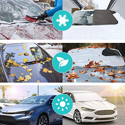 Four Heart Car Window Shade - Car Window Sunshades, Car Sun Shade, Rear Window Sun Shade, Universal Car Rear Front Window Sunshade for Baby Kids and Pets, Fit Most Small & Medium Car(147 * 100CM)