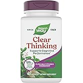 Nature's Way Clear Thinking Cognitive Performance*, Ashwagandha, Reduces Stress and Supports Cognitive Performance*, 40 Capsules