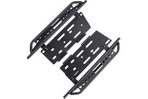 GoHobby for Axial SCX10 II 90046 Crawler 1/10 RC Car Metal Side Step Board Footboard Pedal Plate RC Crawler Side Pedal Slider