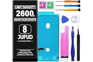 2600mAh Replacement Battery Used for iPhone 8-0 Cycle Li-Polymer Battery Compatible with Model A1863 A1905 A1906 Includes Ful