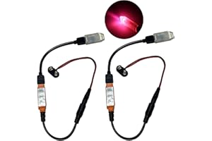 Prop and Scenery Lights Flame Light 4 Facet Prism Kit Flickering Amber and Purple LEDs Battery Operated 2 Pack for Special Effects Fire Lighting of Lanterns Torches Candles