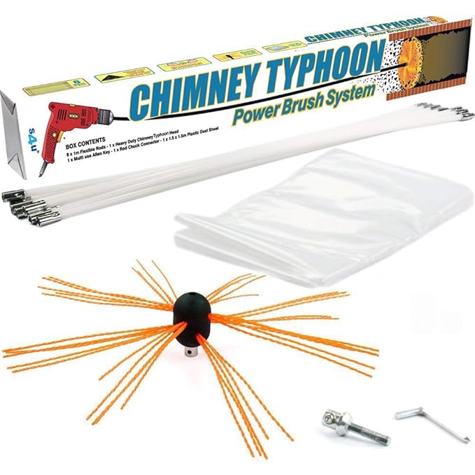 Chimney Typhoon Power Sweeping Set S4U® (13 Metre) Amazon.co.uk