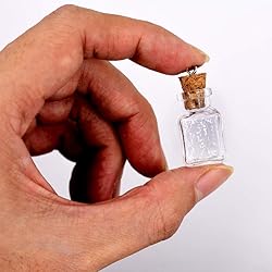 MIGK 24pcs Small Mini Glass Jars Bottles with Cork