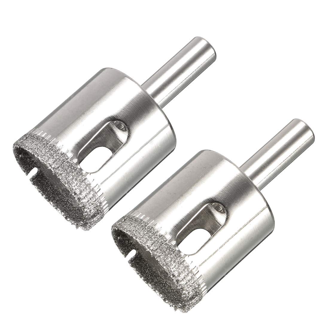 Sourcingmap 2pcs 28mm Diamond Drill Bit Hole Saw for Glass Tile Marble Fiberglass Ceramic Porcelain Bottles Pots Brick
