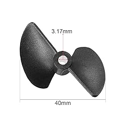 uxcell RC Boat CW Propeller 3.17mm Shaft 2 Vanes