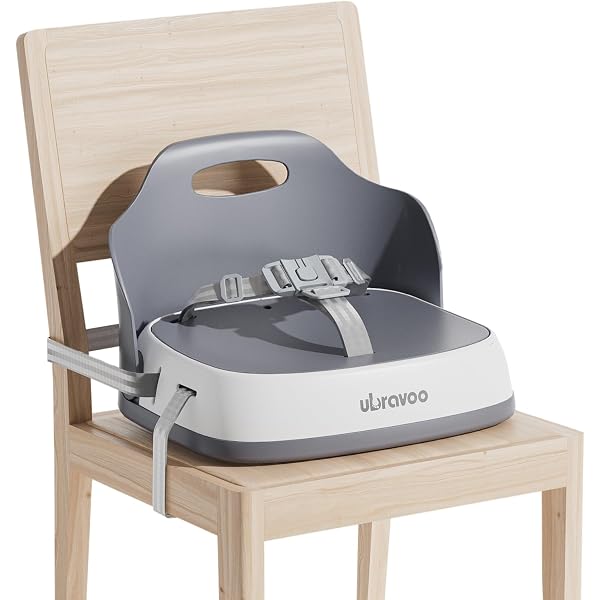 Baby Travel Booster Seat With Double Tray, BabyBond Upgraded Toddler Portable Baby Chair