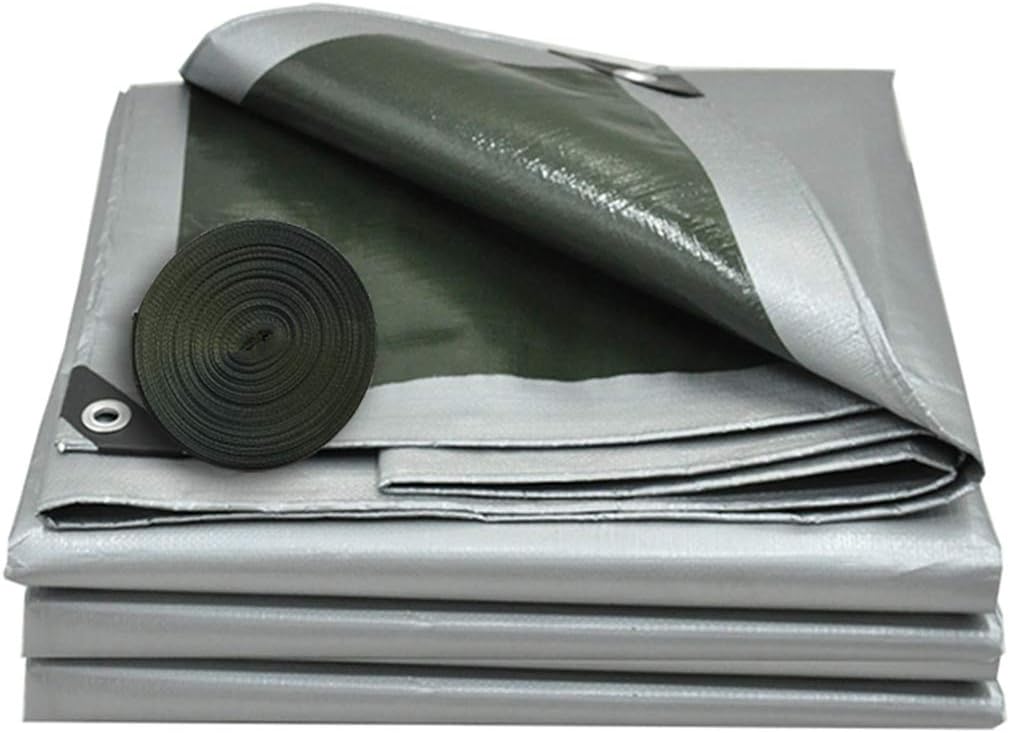 NMRCP Tarps Heavy Duty Waterproof, Super Heavy Duty 13 Mil Poly Tarp Cover - Thick Waterproof, UV Resistant, Rip and Tear Proof Tarpaulin with Grommets and Reinforced Edges