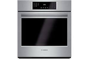 BOSCH 800 Series 27 in Single Electric Wall Oven with European Convection Self Cleaning in Stainless Steel with Touch Controls