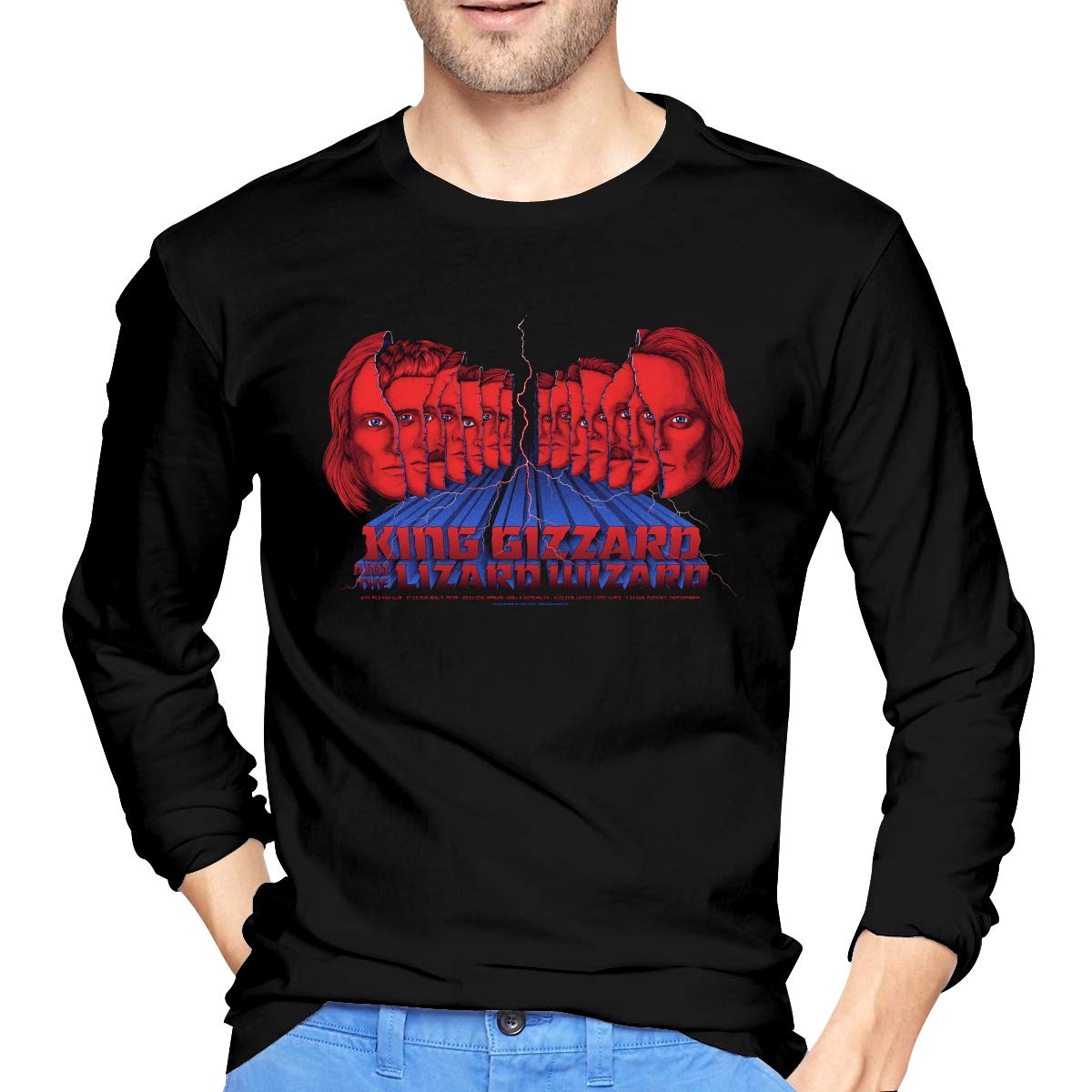 Noah Mahmood S Cool King Gizzard & The Lizard Wizard Tees Black Shirts