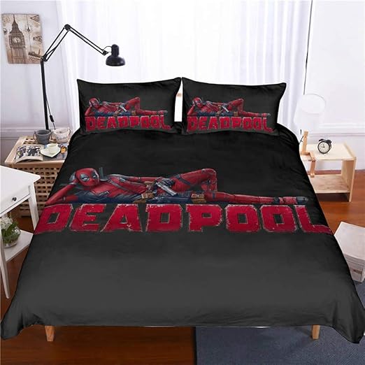 Amazon Com Cloverdress Marvel Deadpool Spatter Full Bleed Duvet
