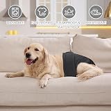 Aomig Reusable Dog Nappies Absorbent Washable Diapers Adjustable L view 5