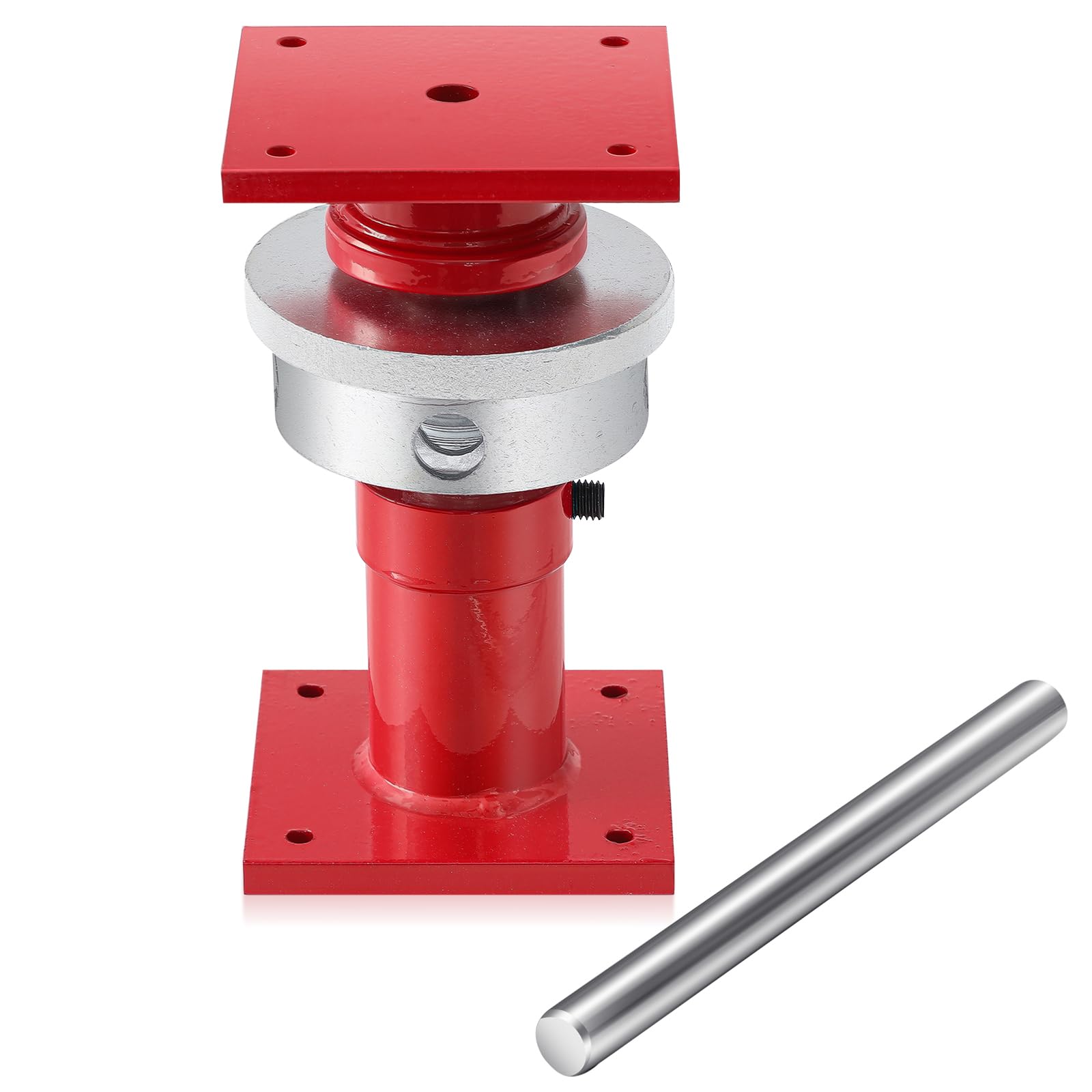 Photo 1 of Lanties Adjustable Screw Jack Post for House Leveling, Manufacturing House Jacks with Wrench Screw Steel Shores, Range of Adjustment (6.5''-9'',Red,1 Pcs)