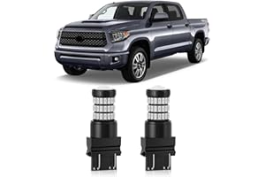 MEALAM Brilliant Red 3157 3156 3057 3056 LED Bulbs with Projector Brake Tail Lights Compatible with 2007-2017 2018 2019 2020 2021 Toyota Tundra, Pack of 2