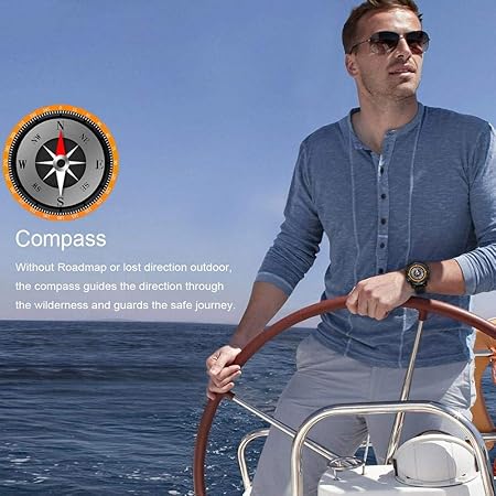 H-sunshy LEM6 Reloj Inteligente, Lemfo LEM 6 Compass Impermeable ...